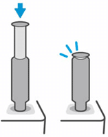 lzrprt ns mfp 1200 colossus push the plunger down until it clicks