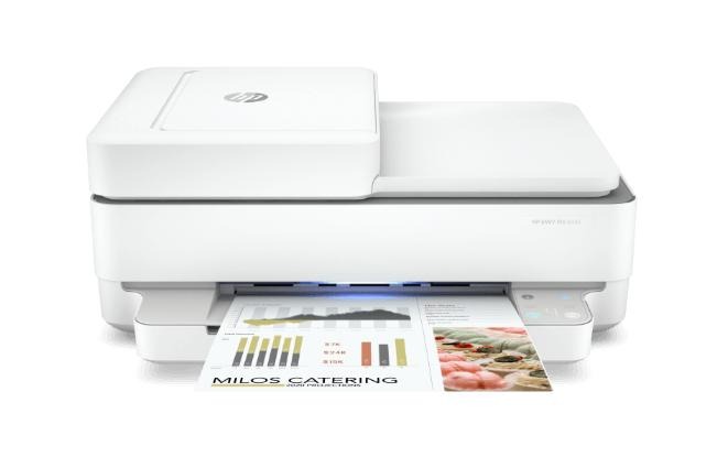 HP ENVY 6400e 打印机进纸设置指南：纸盒配置与 EWS 使用方法