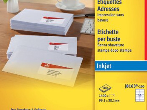 艾弗里 J8163 标签，惠普 DeskJet 打印底部内容被裁切解决