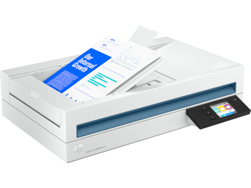 HP ScanJet Pro N4600 fnw1 扫描仪管理员密码在哪里？先检查机身标签